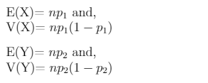 Marginal Mean and Variance in Trinomial Distribution