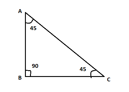 cos pi 4 Triangle