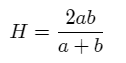 Harmonic Mean Formula Simplified