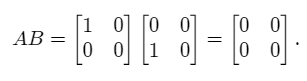 is matrix multiplication commutative example Step 2