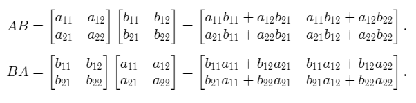 is matrix multiplication commutative example Step 5